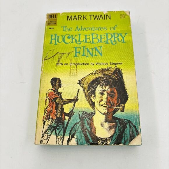 The Adventures of Huckleberry Finn by Mark Twain (1965, Paperback) dell pub - Picture 1 of 6